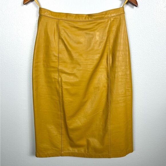 Vintage Berman’s Leather Pencil Skirt - Picture 1 of 6
